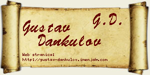 Gustav Dankulov vizit kartica